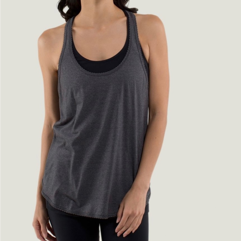 Lululemon 105 F Singlet *Silver - Heathered Dark Gray